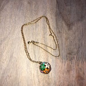 J. Crew flower ball necklace